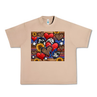 Burro 4th of july american hearts Urban Heavy Tee - Jasminsmagicworld
