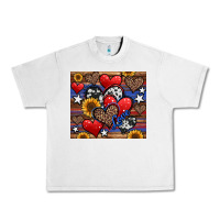 Lunar Rock 4th of july american hearts Urban Heavy Tee - Jasminsmagicworld