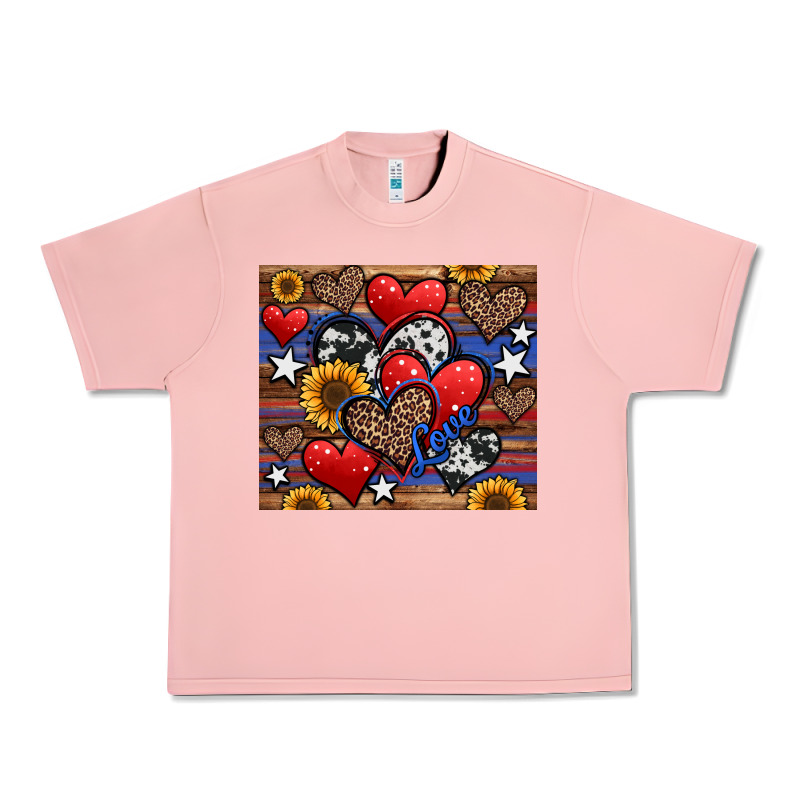 4th Of July American Hearts Urban Heavy Tee by Jasminsmagicworld | Teevron