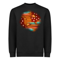 Black fall patch Heavyweight Sweatshirt - JahusDesignShop