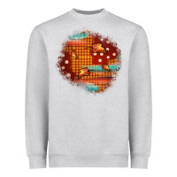 Heather Grey fall patch Heavyweight Sweatshirt - JahusDesignShop