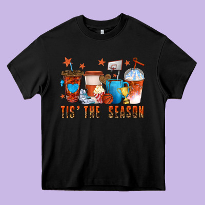 Basketball Tisthe Season Coffee Cups Heavy Core Tee Designed By Texasbilliewilder