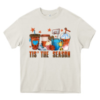 Cream basketball tisthe season coffee cups Heavy Core Tee - texasbilliewilder