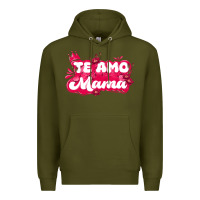 Army Green te amo mama Premium Hoodie - JahusDesignShop