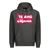 Charcoal Heather te amo mama Premium Hoodie - JahusDesignShop
