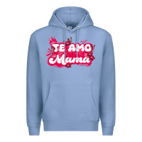 Colony Blue te amo mama Premium Hoodie - JahusDesignShop