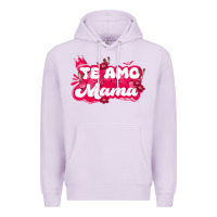 Lilac te amo mama Premium Hoodie - JahusDesignShop