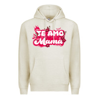 Oatmeal Heather te amo mama Premium Hoodie - JahusDesignShop