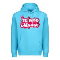 Ocean Blue te amo mama Premium Hoodie - JahusDesignShop