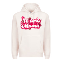 Pale Pink te amo mama Premium Hoodie - JahusDesignShop