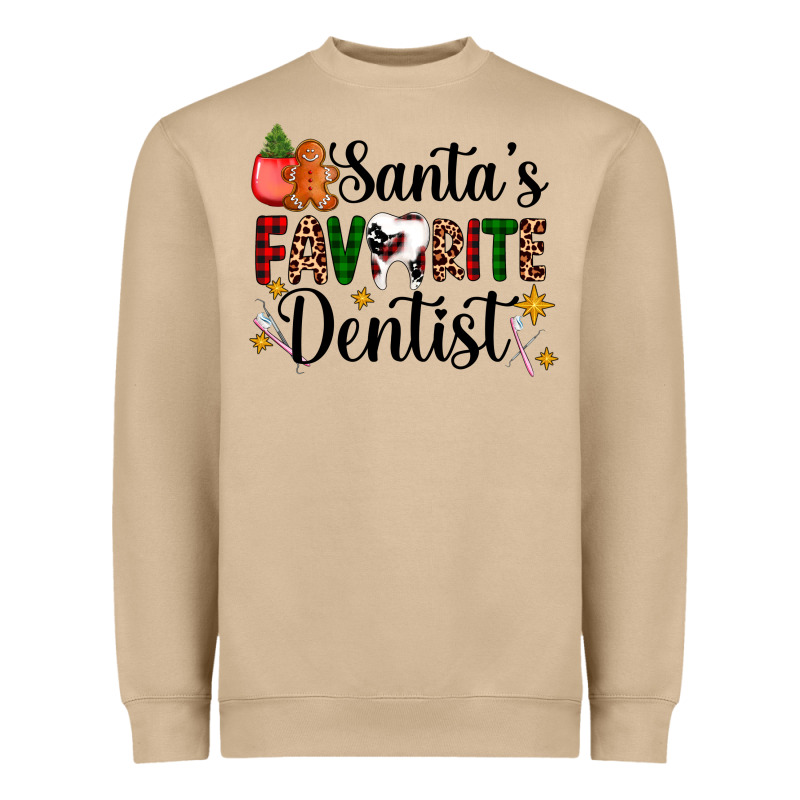 Santa's Favorite Dentist Heavyweight Sweatshirt by AdoDesignShop | Teevron