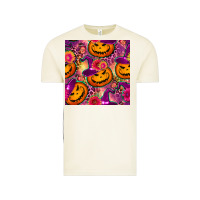 Vintage Arctic halloween witchy pumpkin seamless pattern Vintage Tee - BundleAndBundleShop