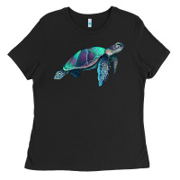 Black turtle Ladies Tee - RanaPortraitStore