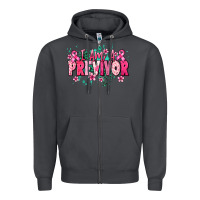 Smoke i am a previvor Zipper Hoodie - NancyCooperArtShop