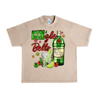 French Oak gin`gle bells with bottle and cocktail Urban Heavy Tee - AdoDesignShop