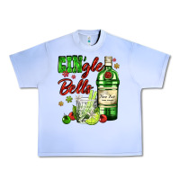 Grape Ice gin`gle bells with bottle and cocktail Urban Heavy Tee - AdoDesignShop