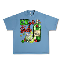 Pebble Blue gin`gle bells with bottle and cocktail Urban Heavy Tee - AdoDesignShop