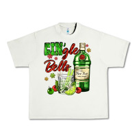 Gin`gle Bells With Bottle And Cocktail Urban Heavy Tee | Teevron