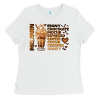 White melanin coffee Ladies Tee - JahusDesignShop