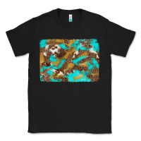 Black western turquoise leopard and cowhide background Classic Tee - Artiststas