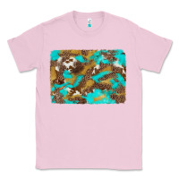 Bubblegum Pink western turquoise leopard and cowhide background Classic Tee - Artiststas
