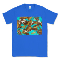 True Royal western turquoise leopard and cowhide background Classic Tee - Artiststas
