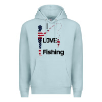 Blue Mist I love fishing Premium Hoodie - Bettercallsaul