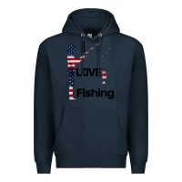 Navy I love fishing Premium Hoodie - Bettercallsaul