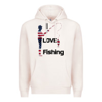Pale Pink I love fishing Premium Hoodie - Bettercallsaul