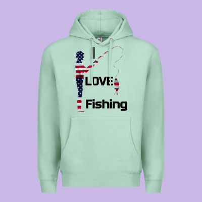 I Love Fishing Premium Hoodie Designed By Bettercallsaul