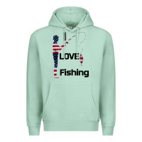 Seafoam I love fishing Premium Hoodie - Bettercallsaul