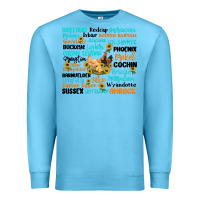 Ocean Blue chicken typography Premium Sweatshirt - Artiststas