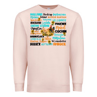 Pale Pink chicken typography Premium Sweatshirt - Artiststas