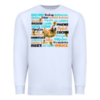 White chicken typography Premium Sweatshirt - Artiststas