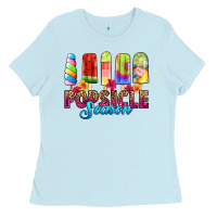 Baby Blue popsicle season Ladies Tee - RanaPortraitStore