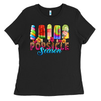 Black popsicle season Ladies Tee - RanaPortraitStore