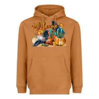 Meerkat Welcome Fall With Crow Heavyweight Hoodie - LillyAllenDesigns