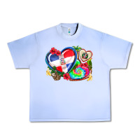 Grape Ice western leopard  dominican republic  hearts Urban Heavy Tee - AdoDesignShop