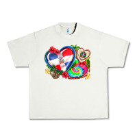 Pistachio western leopard  dominican republic  hearts Urban Heavy Tee - AdoDesignShop