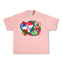 Salmon western leopard  dominican republic  hearts Urban Heavy Tee - AdoDesignShop