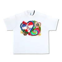 White western leopard  dominican republic  hearts Urban Heavy Tee - AdoDesignShop