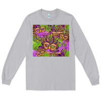 Moon Dust mardi gras carnival masks and fleur de lis Long Sleeve Tee - Jasminsmagicworld