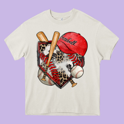 Baseball Home Plate Heavy Core Tee Designed By Zillion Design Studio