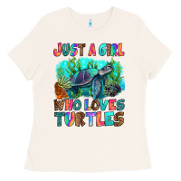 Bone just a girl who loves turtles Ladies Tee - RanaPortraitStore