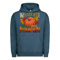 Pigment Midnight Navy whatever spices your pumpkin Urban Hoodie - CowGirlArtShop