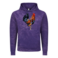 Cloud Purple cockerel Vintage Hoodie - JahusDesignShop