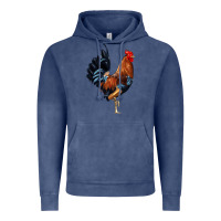 Vintage Denim cockerel Vintage Hoodie - JahusDesignShop