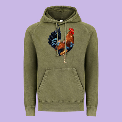 Cockerel Vintage Hoodie Designed By Jahusdesignshop