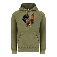 Vintage Olive cockerel Vintage Hoodie - JahusDesignShop