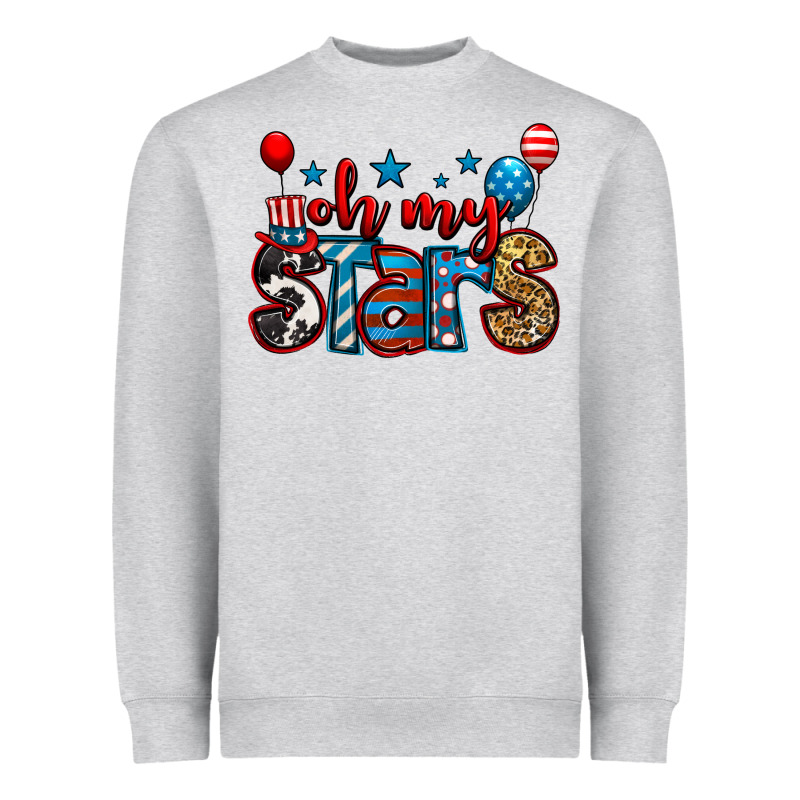 Oh My Stars 4th Of July Heavyweight Sweatshirt by Jasminsmagicworld | Teevron